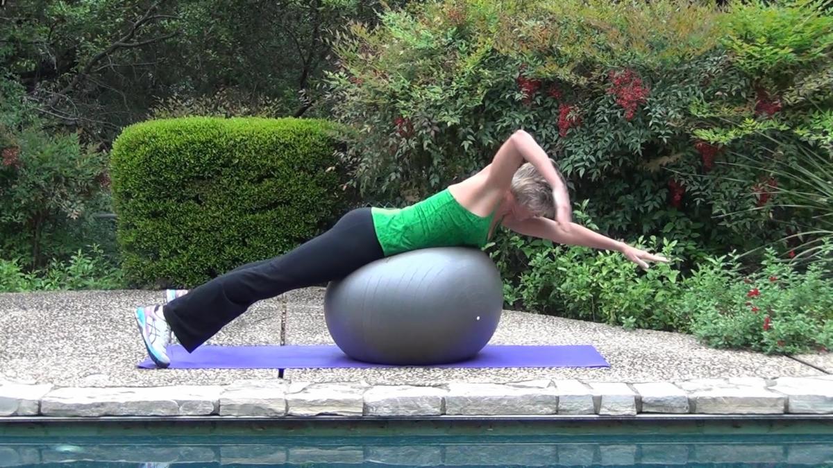Video thumbnail: freestyle stability ball exercises