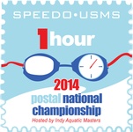2014 USMS One Hour Postal National Championship logo