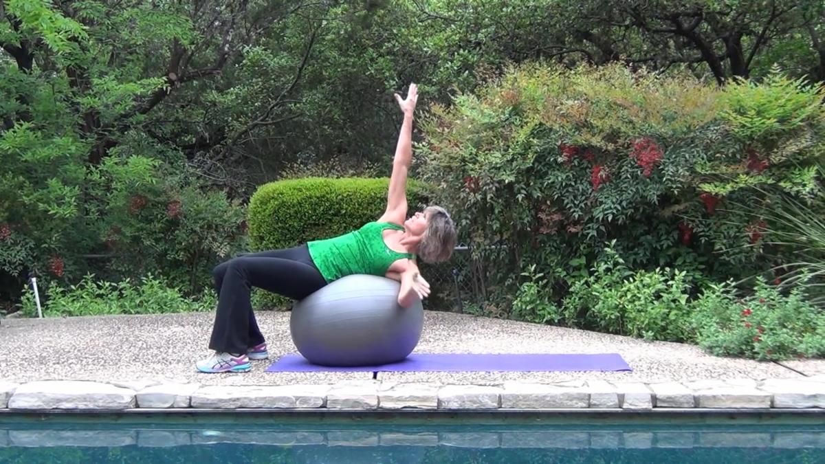 Video thumbnail: backstroke stability ball exercises