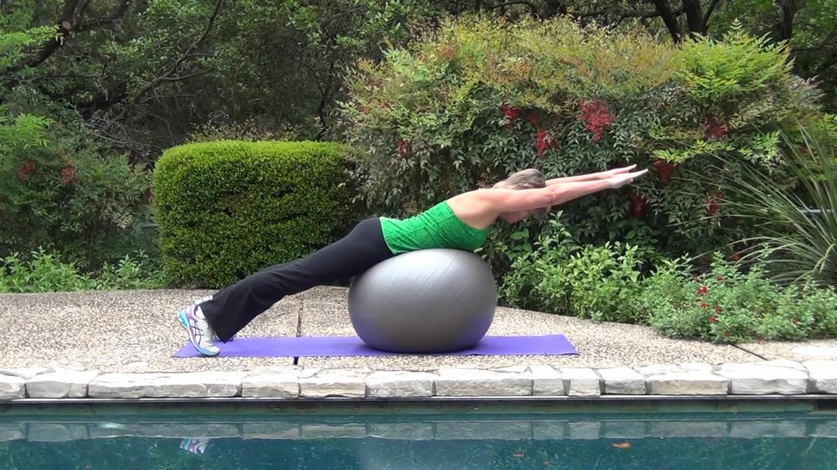 Video thumbnail: butterfly stability ball exercises