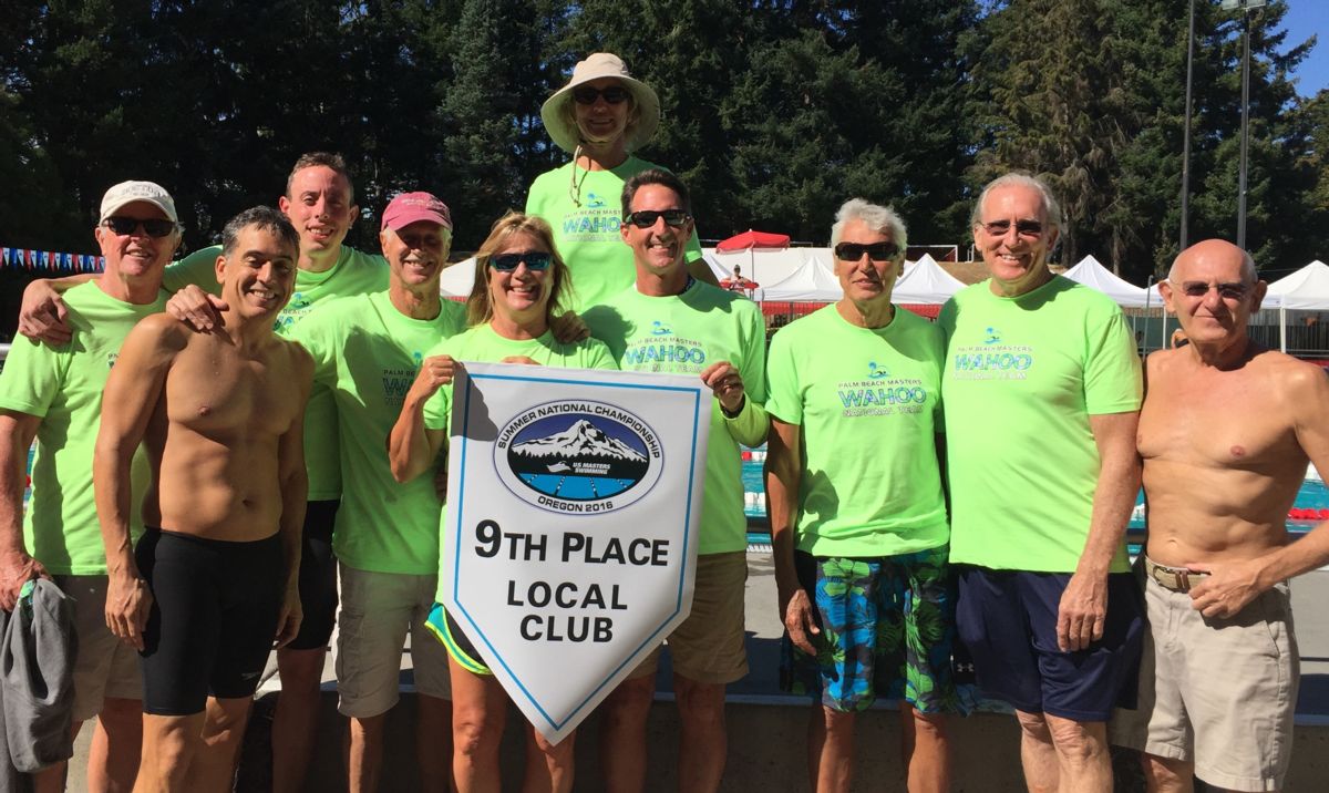 Palm Beach Masters swimmers at the 2016 USMS Summer Nationals